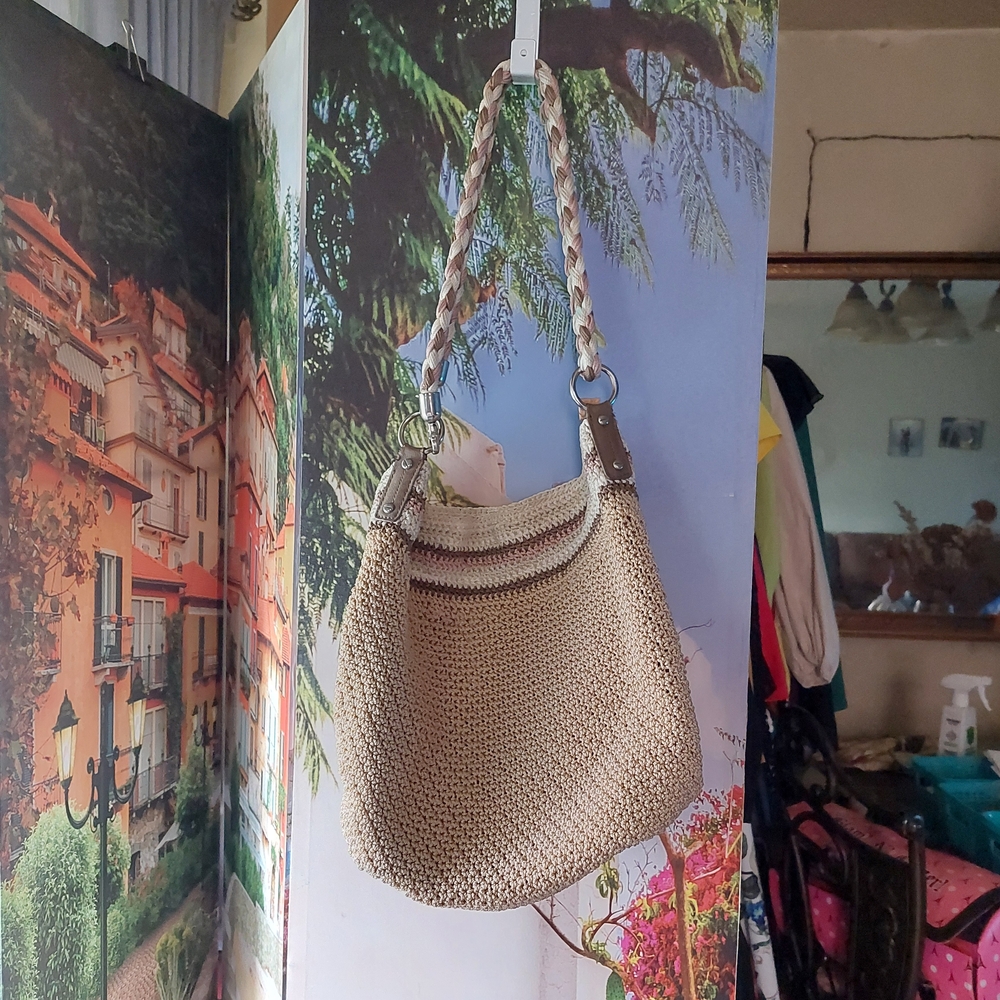 The Sak. Tan Crochet Shoulder Bag - Picture 5 of 5